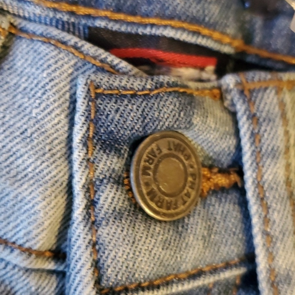 Phat Farm Blue Distress Kids Shorts Size 2t Or 3t See Measurements Rip + Repair - Picture 7 of 12